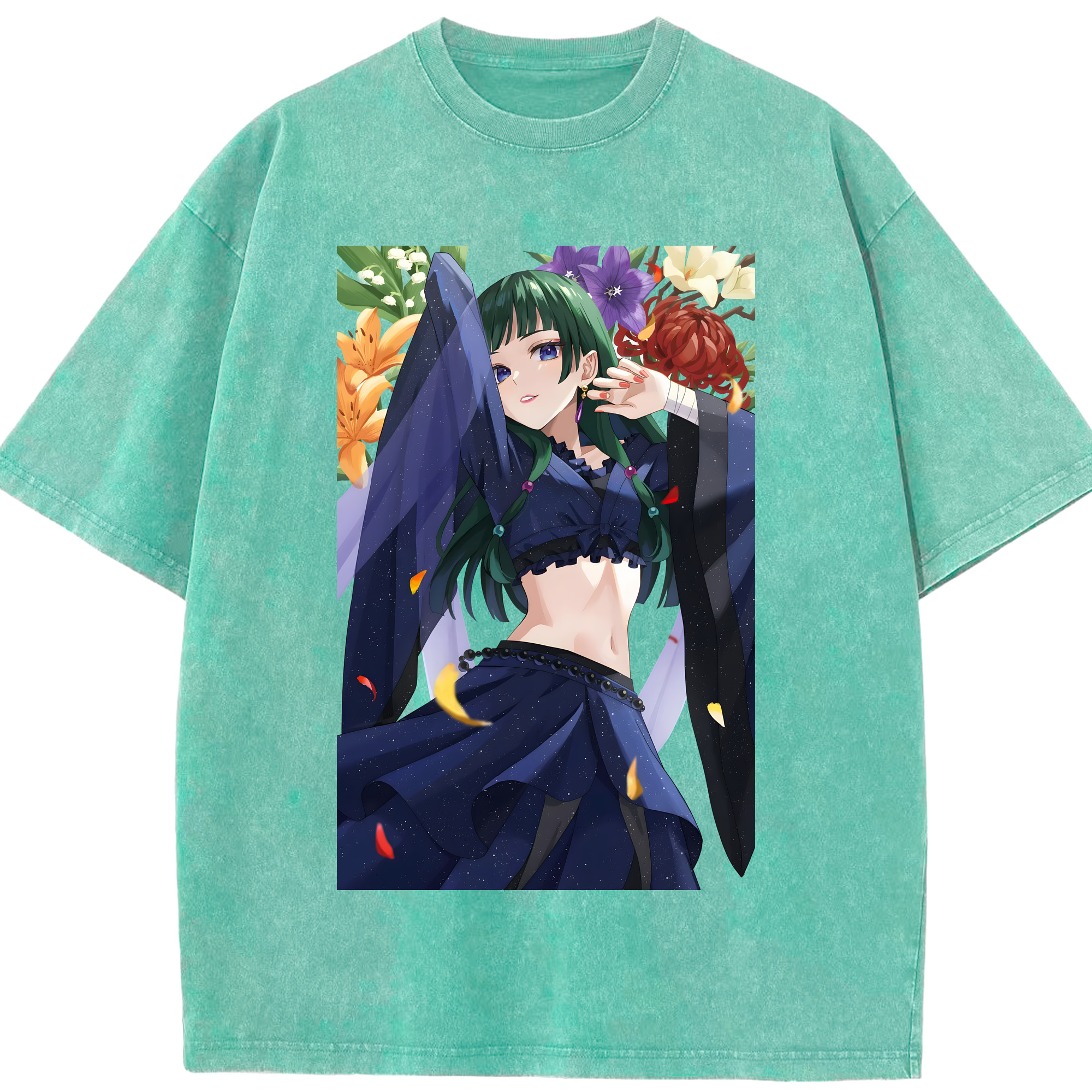 （画像用） 薬屋のひとりごと The Apothecary Diaries 綿100% ヴィンテージ風 半袖Tシャツ（フロントプリント）